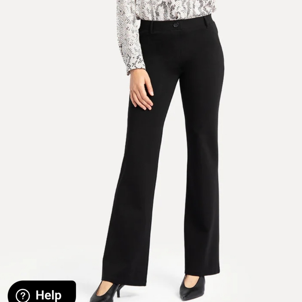 Betabrand Boot-cut two pocket dress yoga pants